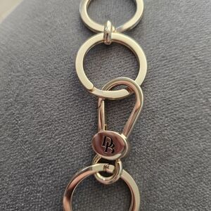 Gold Tone Linked Keychain with DB Logo